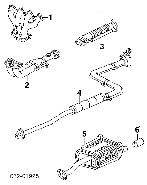 Tubo de admissão dianteiro (calças) do silenciador para Honda Civic (EG)