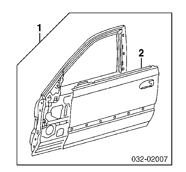 67151S5A305ZZ Honda панель-щека двери передней левой