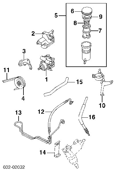 8970868280 Honda correia dos conjuntos de transmissão