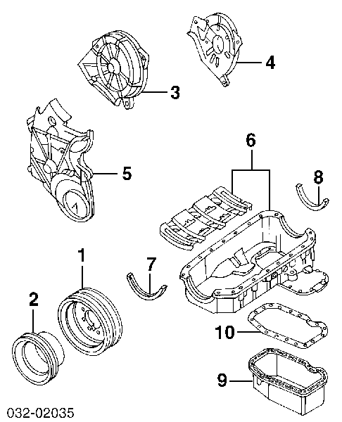 Прокладка поддона картера 8943242000 Isuzu