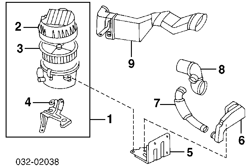 8970687830 Honda filtro de combustível