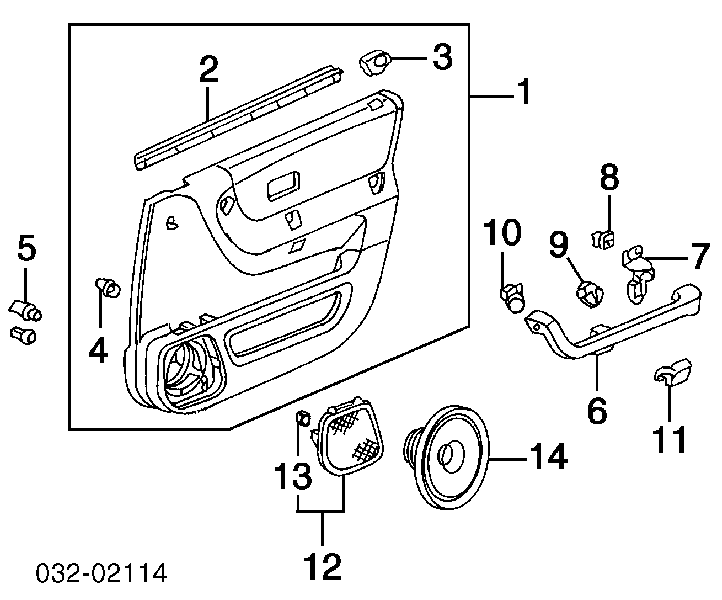 909130034 Subaru пистон (клип крепления обшивки двери)