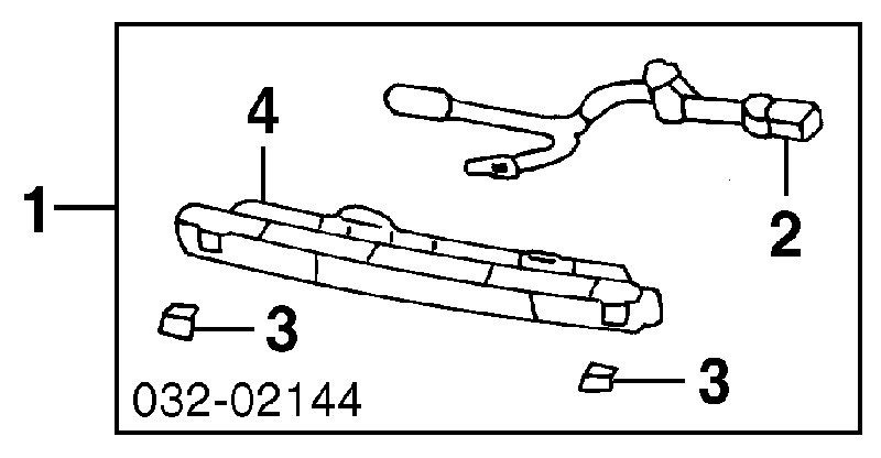 Стоп-сигнал задний дополнительный 34277SX0A02 Honda