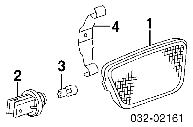 Retrorrefletor (refletor) do pára-choque traseiro direito para Honda CR-V (RD)