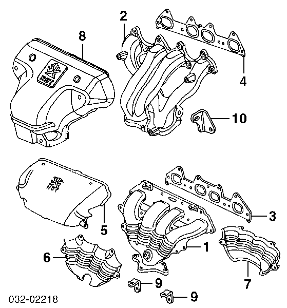 Vedante de tubo coletor de escape para Honda Accord (CG)