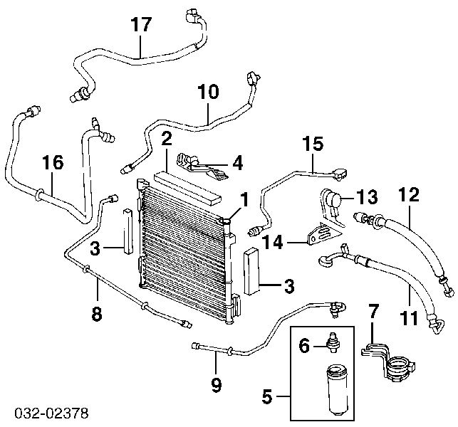 80110S04003 Honda radiador de aparelho de ar condicionado