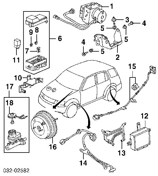 Sensor ABS traseiro direito para Honda CR-V (RD)