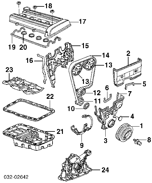 Panela de óleo de cárter do motor para Honda Civic (EG)