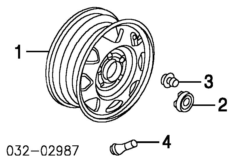 Porca de roda para Honda CR-V (RD)