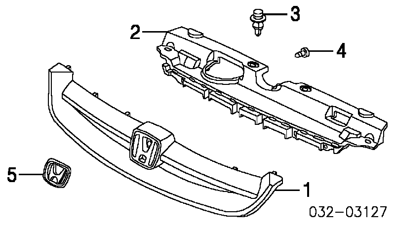 Cápsula (prendedor) de fixação do pára-choque dianteiro para Chevrolet Aveo (T250)