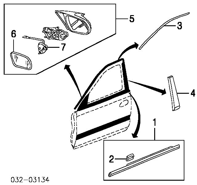  76203S5DA01 Honda