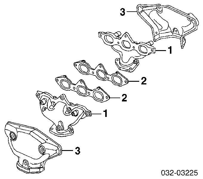18115P8AA01 Honda Прокладка коллектора выпуск