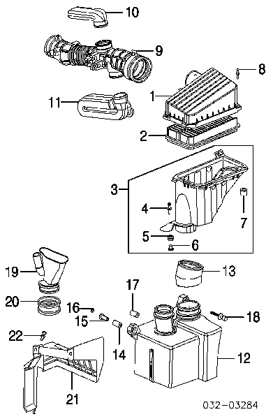 17220P8FA10 Honda filtro de ar