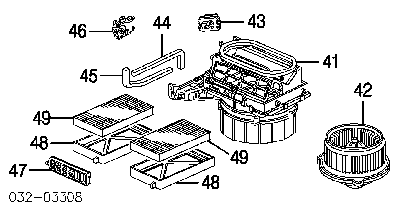 Filtro de salão para Honda CR-V (RD)