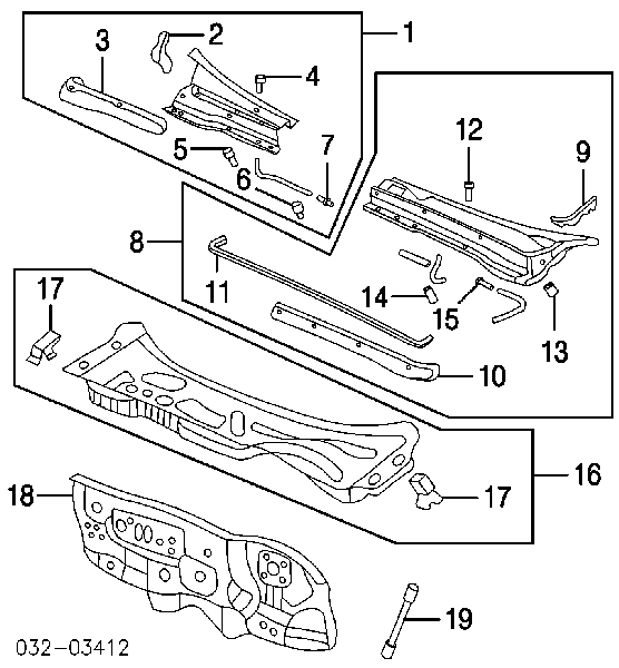  74213S9AA00 Honda