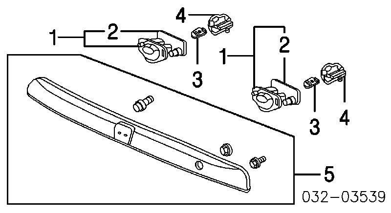 34101S5T003 Honda Фонарь освещения номера