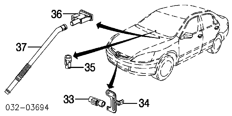 5S5844 WVE sensor de temperatura do meio ambiente