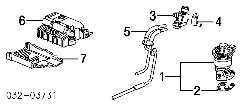 Vedante de válvula EGR de recirculação para Honda Civic (FD1)