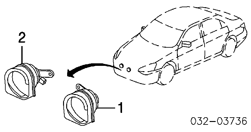 38100SDBA01 Honda sinal sonoro (cláxon)