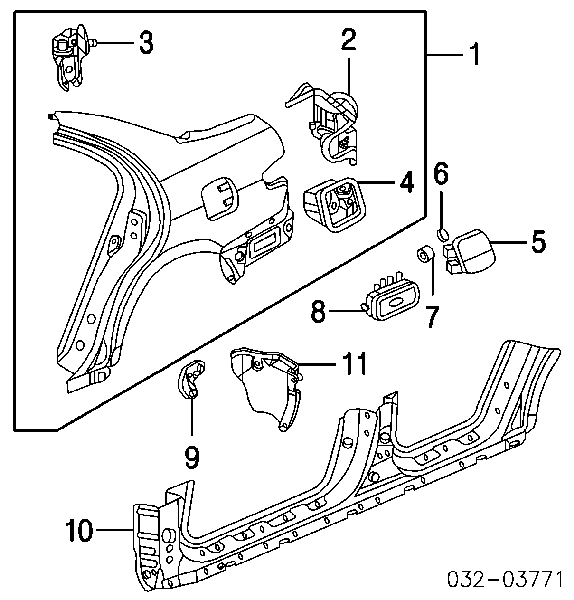 75450SDAA01 Honda 