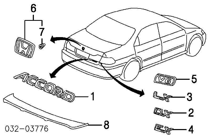 91512SR3004 Honda 