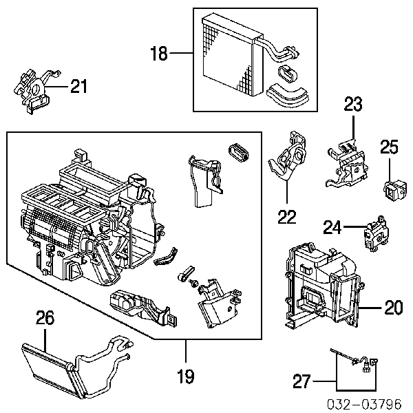 4752022 Denso válvula trv de aparelho de ar condicionado