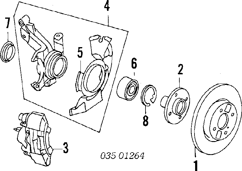 Передний тормозной диск Mazda B5303325XE