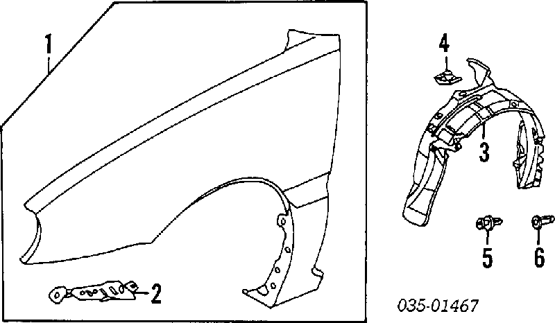 B45556145 Mazda cápsula (prendedor de fixação do forro do pára-choque do pára-lama dianteiro)