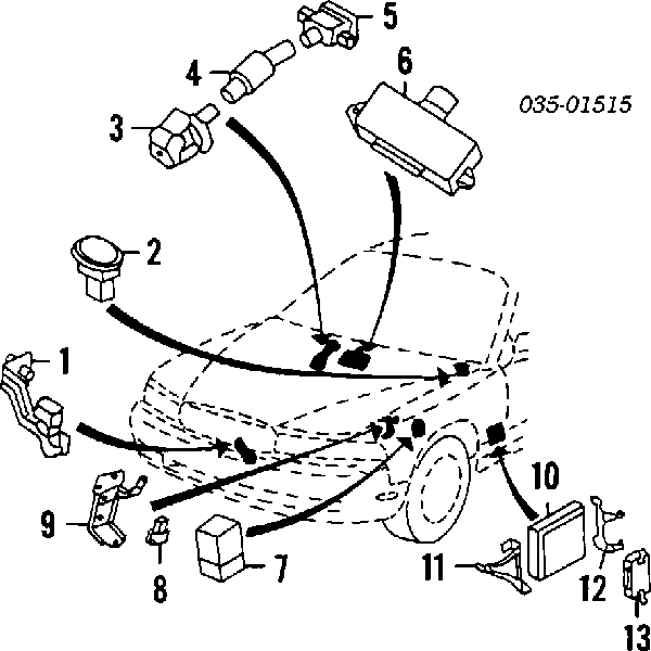 Módulo de ignição (comutador) BP0118251 Mazda