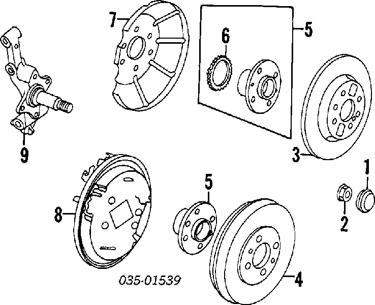 Tambor do freio traseiro para Mazda MX-3 (EC)