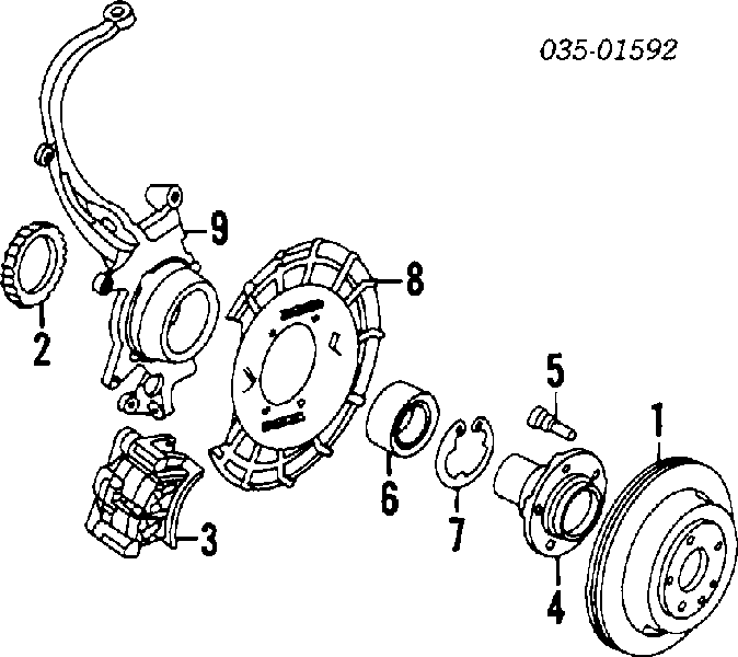 Disco do freio traseiro para Mazda MPV (LV)