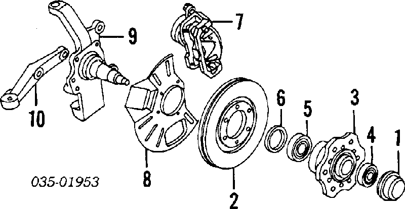 S08333075 Mazda rolamento externo de cubo dianteiro