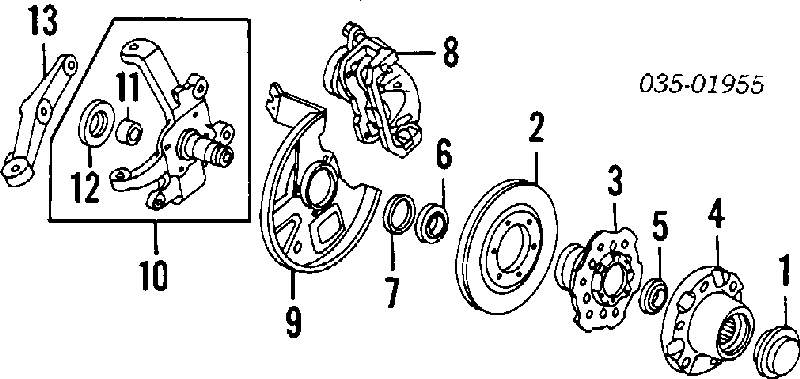 S23133047 Mazda rolamento de cubo dianteiro
