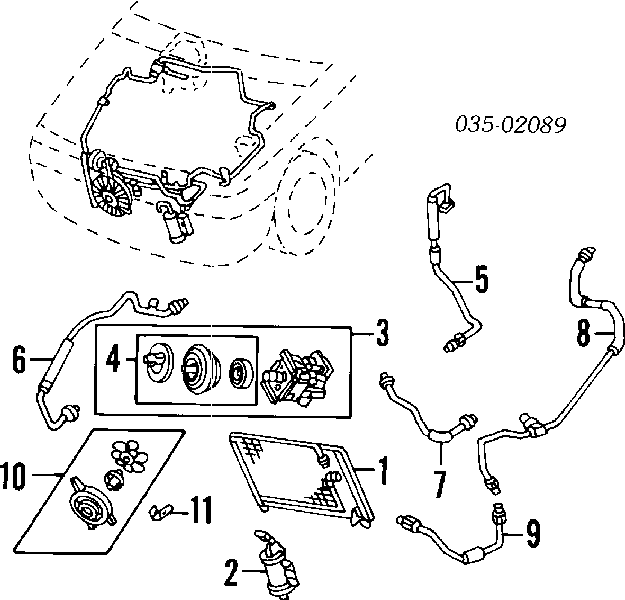  Радиатор кондиционера Mazda 323 3