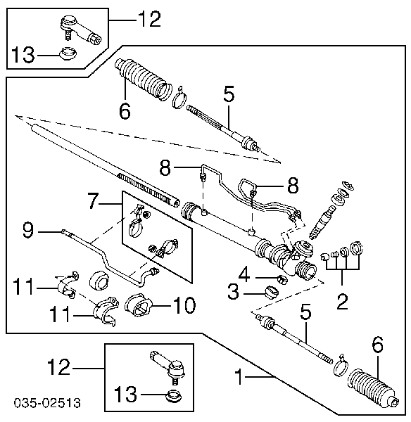 GA2A32240A Mazda tração de direção