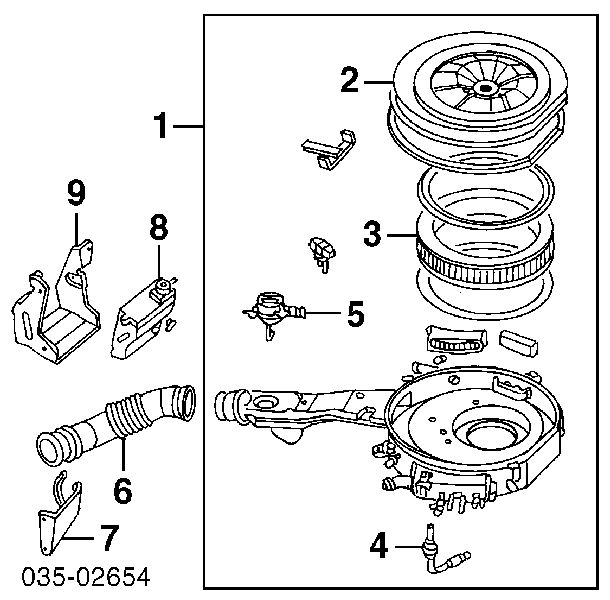 Воздушный фильтр AM1513Z40 Mazda