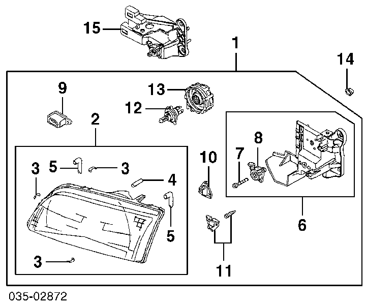 GD8A51040A Mazda luz esquerda