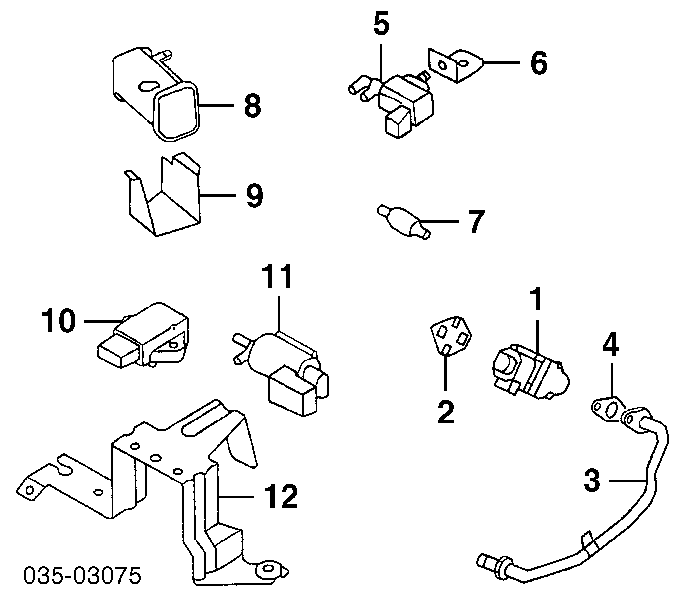 BP6F20300 Mazda válvula egr de recirculação dos gases