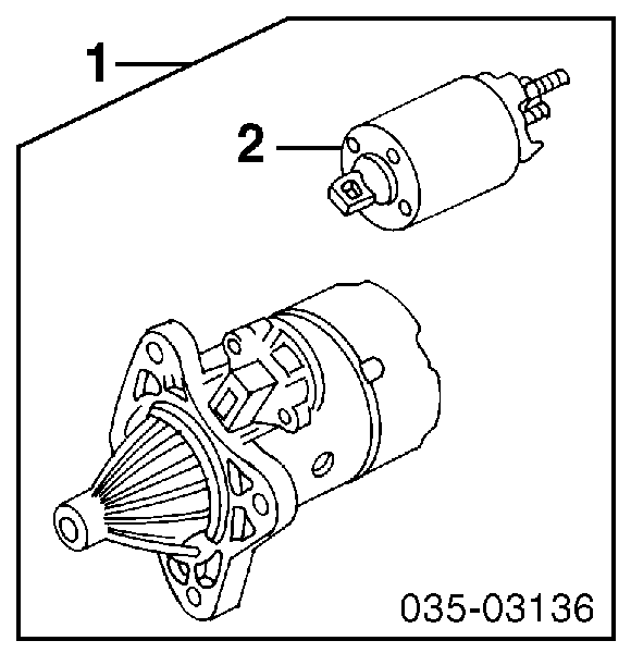 Relê retrator do motor de arranco para Mitsubishi Lancer (C6A)