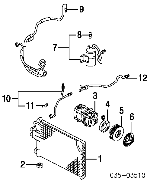 EC01615A0A Mazda ресивер-осушитель кондиционера