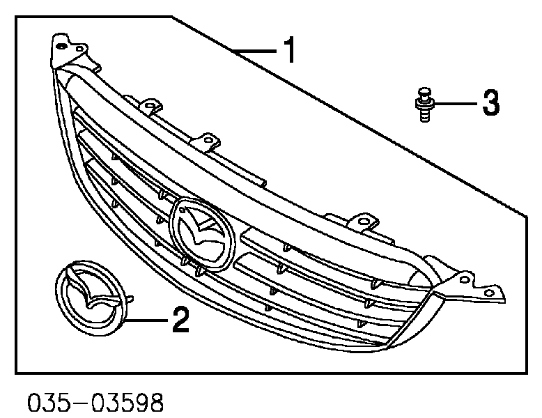 Решетка радиатора на Mazda Xedos 9 (Мазда Кседос)