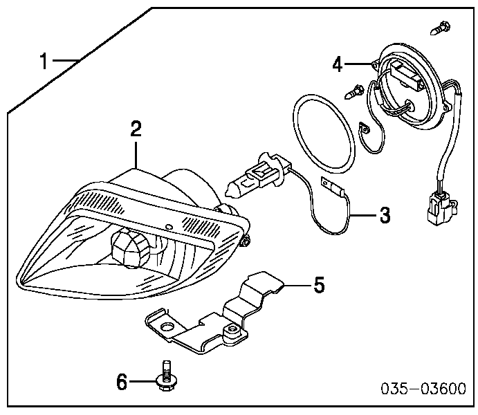 TC8651680 Mazda luzes de nevoeiro direitas