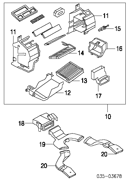 LC7061A10 Mazda radiador de forno (de aquecedor)