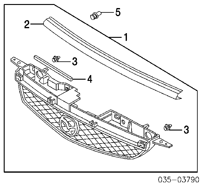 Решетка радиатора B30P50710 Mazda