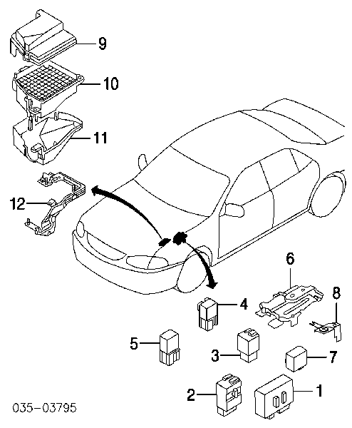 Реле указателей поворотов BG1P66830A Mazda