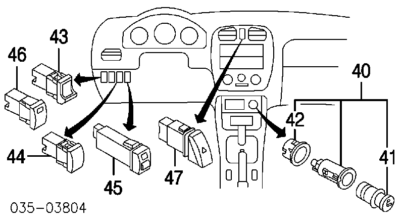 B25E664H000 Mazda Аварийная кнопка