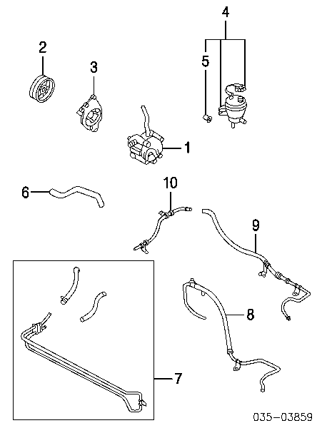 EC07-32-600 Mazda насос гур