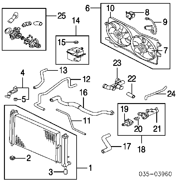 AJ511515Y Mazda regulador de revoluções de ventilador de esfriamento (unidade de controlo)