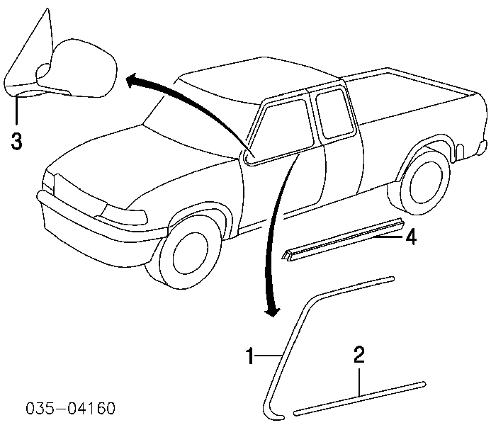 Espejo derecho ZZP069120 MAZDA