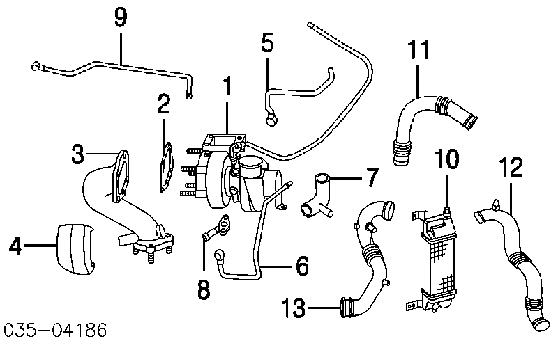 Radiador de intercooler para Mazda 323 (BJ)